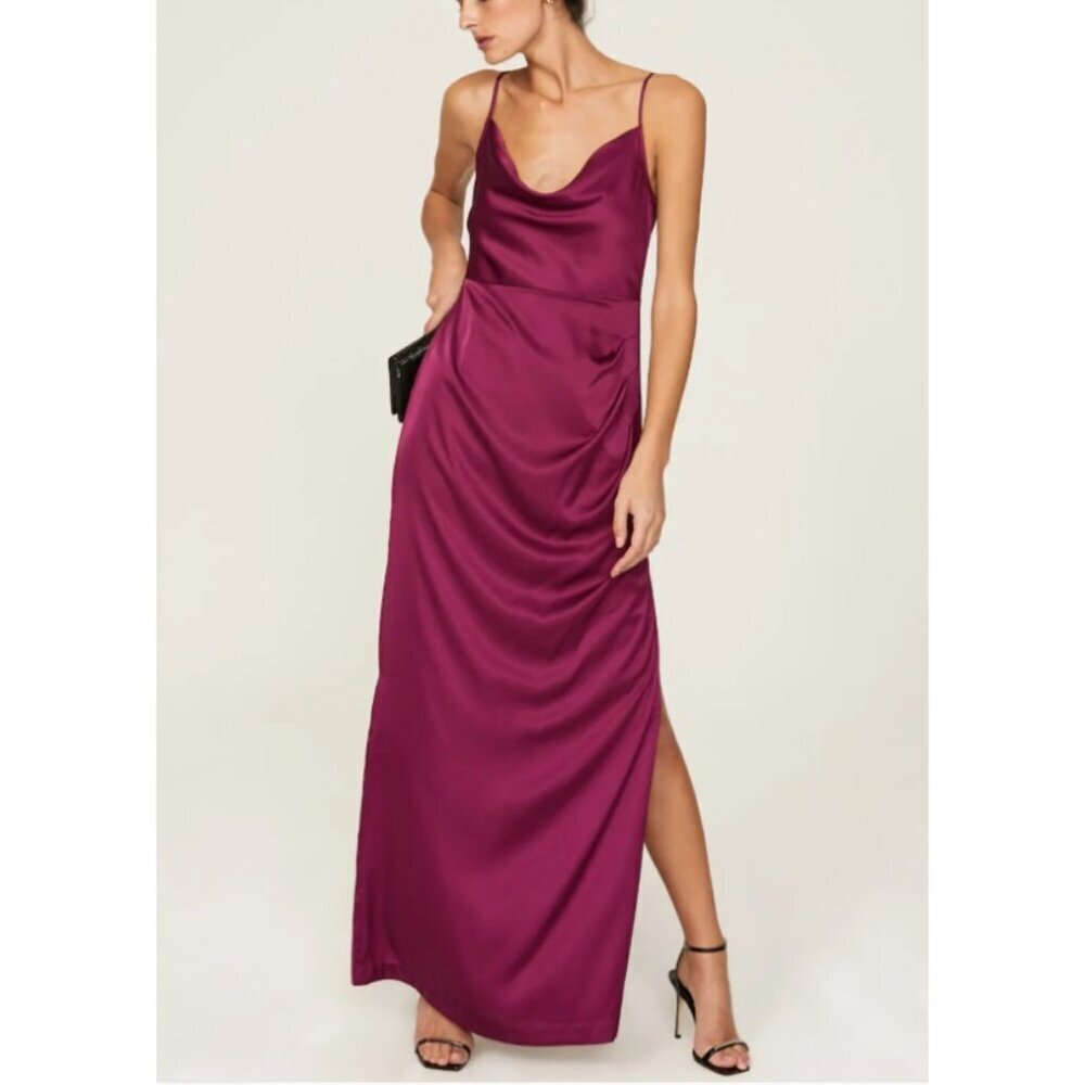 Hutch Carver Gown in Purple Satin – Women’s Size 16
